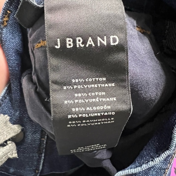 J Brand raw frayed hem skinny ankle denim jeans - Picture 5 of 10